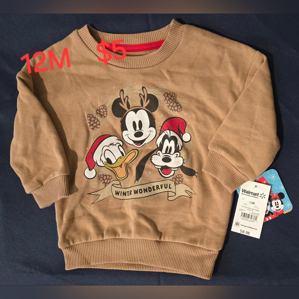 Disney Christmas Sweatshirt 12M